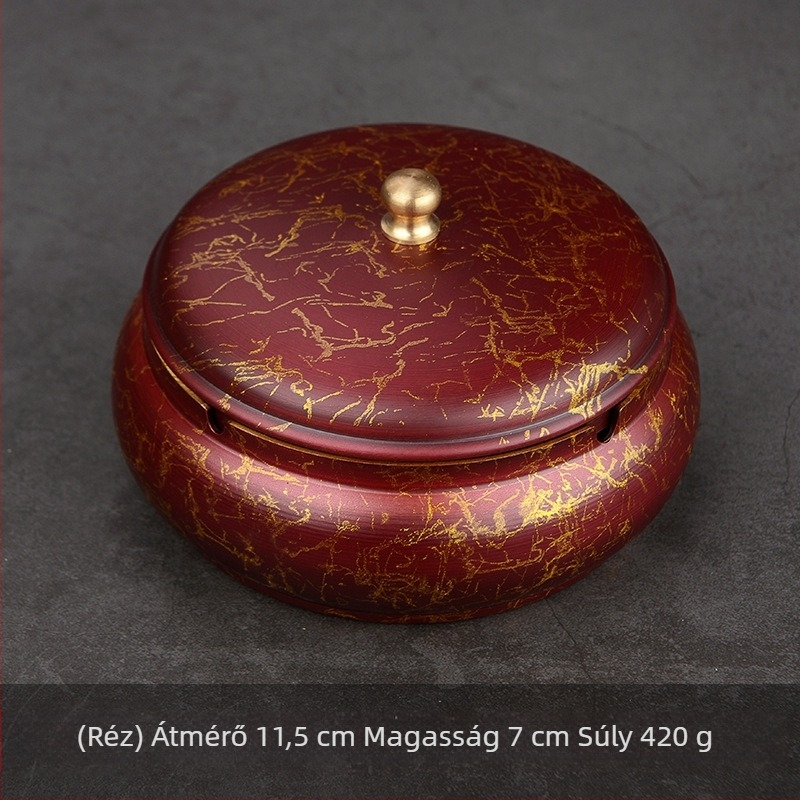 Réz hamutál fedővel, Longyin Zhai márka, 50 darab/doboz, nyomtatott logóval, kínai stílusú