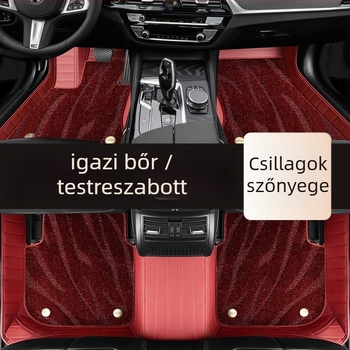 Valódi bőrből készült autópadlók, nagy körbefogó kialakítás, kizárólag öt üléshez, testreszabható (Anyag: Valódi bőr; Stílus: Nagy körbefogó kivitel; Forma: kizárólag öt üléshez; Feldolgozás és testreszabás: Igen)