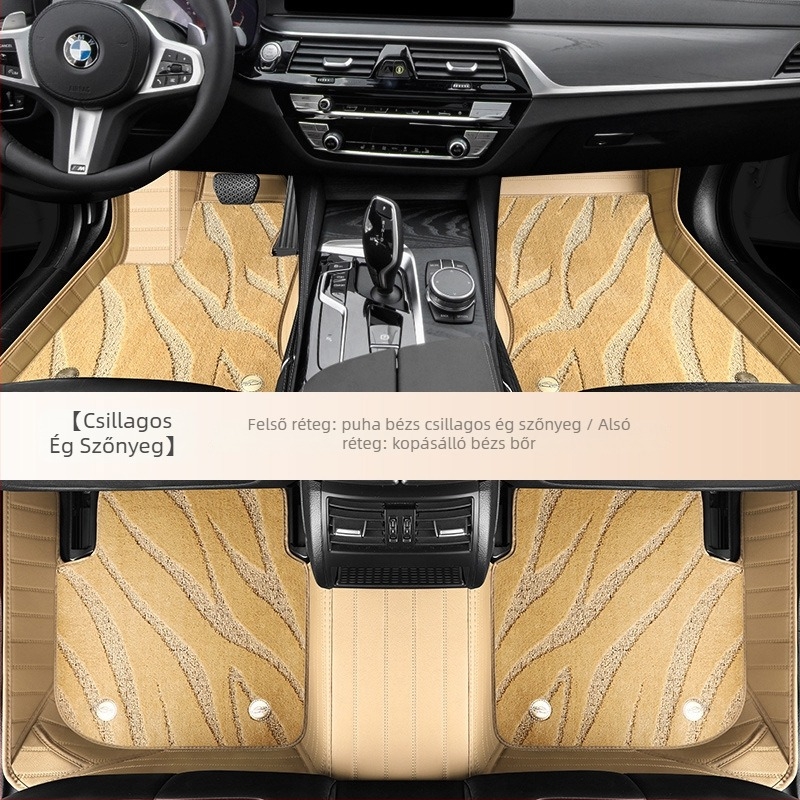 Valódi bőrből készült autópadlók, nagy körbefogó kialakítás, kizárólag öt üléshez, testreszabható (Anyag: Valódi bőr; Stílus: Nagy körbefogó kivitel; Forma: kizárólag öt üléshez; Feldolgozás és testreszabás: Igen)