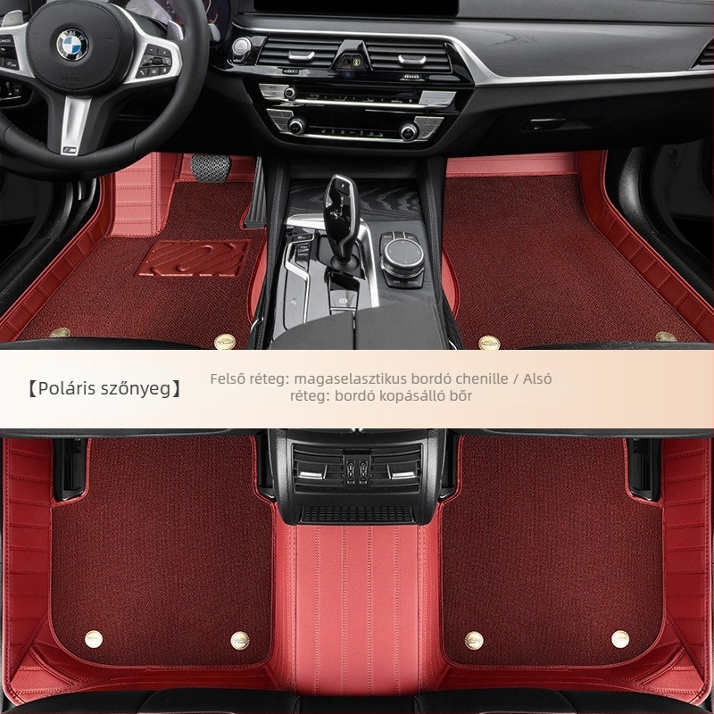 Valódi bőrből készült autópadlók, nagy körbefogó kialakítás, kizárólag öt üléshez, testreszabható (Anyag: Valódi bőr; Stílus: Nagy körbefogó kivitel; Forma: kizárólag öt üléshez; Feldolgozás és testreszabás: Igen)