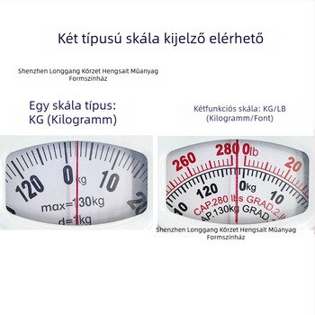 Henset elektronikus mérleg felnőtteknek, 130 kg teherbírás, méri a testsúlyt.