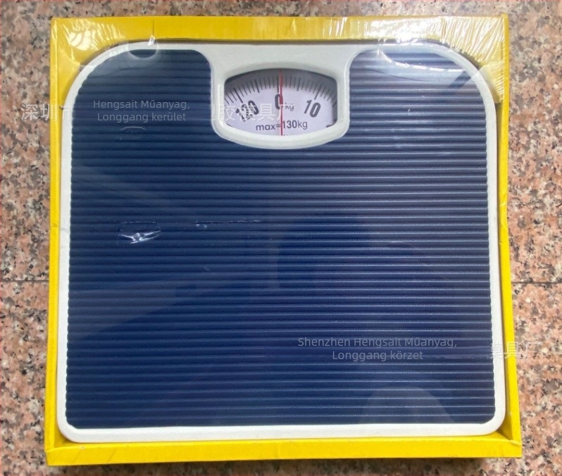 Henset elektronikus mérleg felnőtteknek, 130 kg teherbírás, méri a testsúlyt.