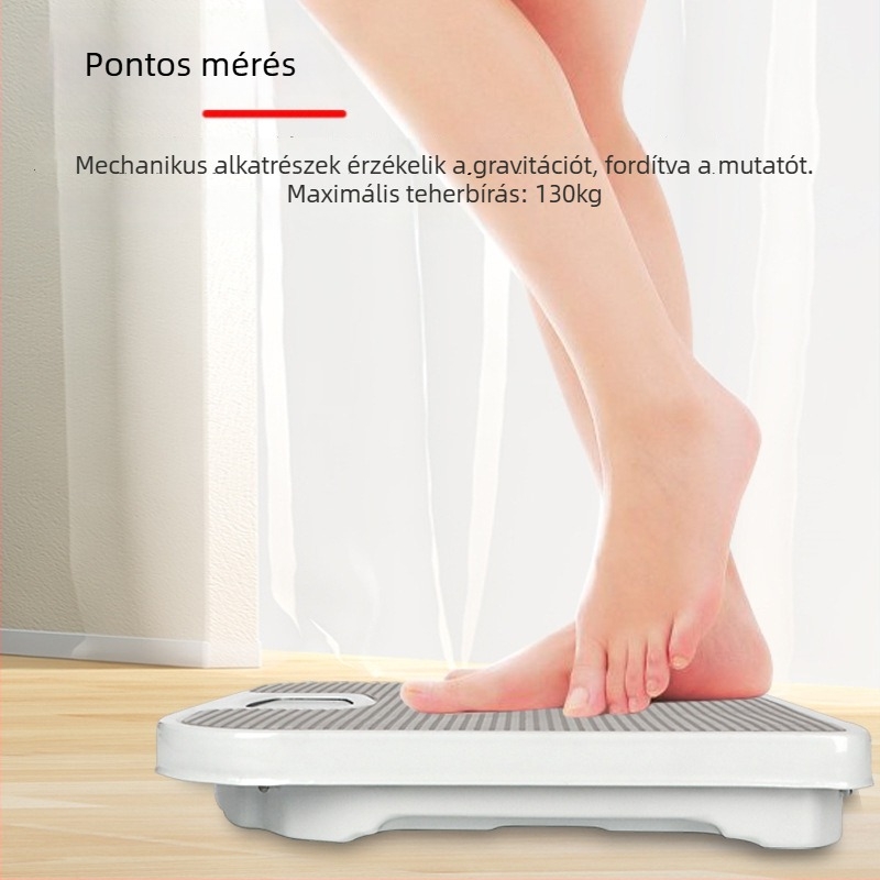 Henset elektronikus mérleg felnőtteknek, 130 kg teherbírás, méri a testsúlyt.