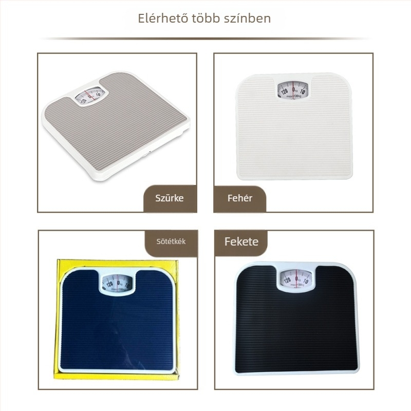 Henset elektronikus mérleg felnőtteknek, 130 kg teherbírás, méri a testsúlyt.
