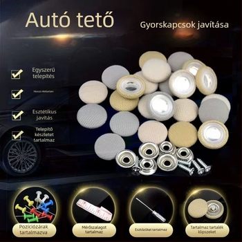 DP-01 autó belső mennyezeti csat, univerzális használat, anyag: műanyag és szénszálas, feldolgozás nélkül