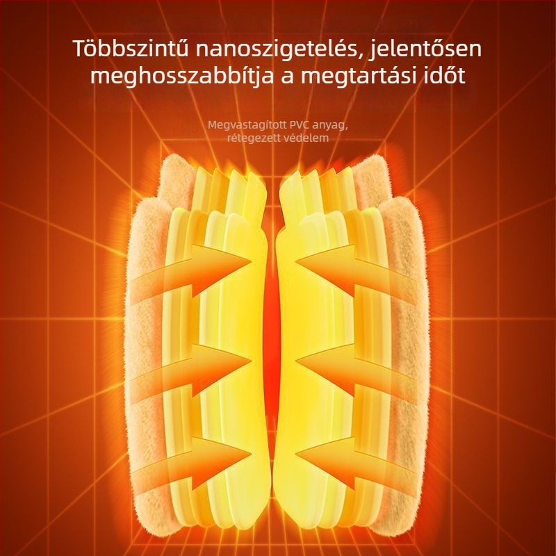 Flanel anyagú forróvizes palack nőknek, has melegítésére és kézmelegítésre