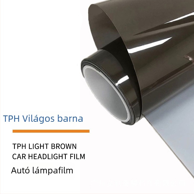 Autófényszóró védőfilm – TPH anyag, átlátszó minta, ragasztóval történő felhelyezés, testreszabható
