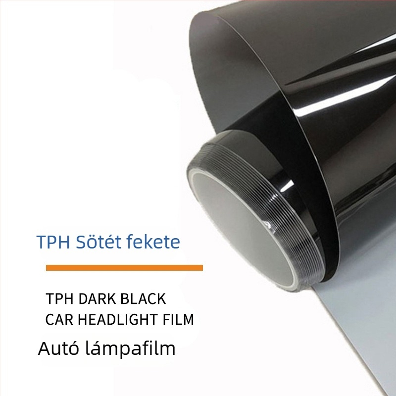 Autófényszóró védőfilm – TPH anyag, átlátszó minta, ragasztóval történő felhelyezés, testreszabható