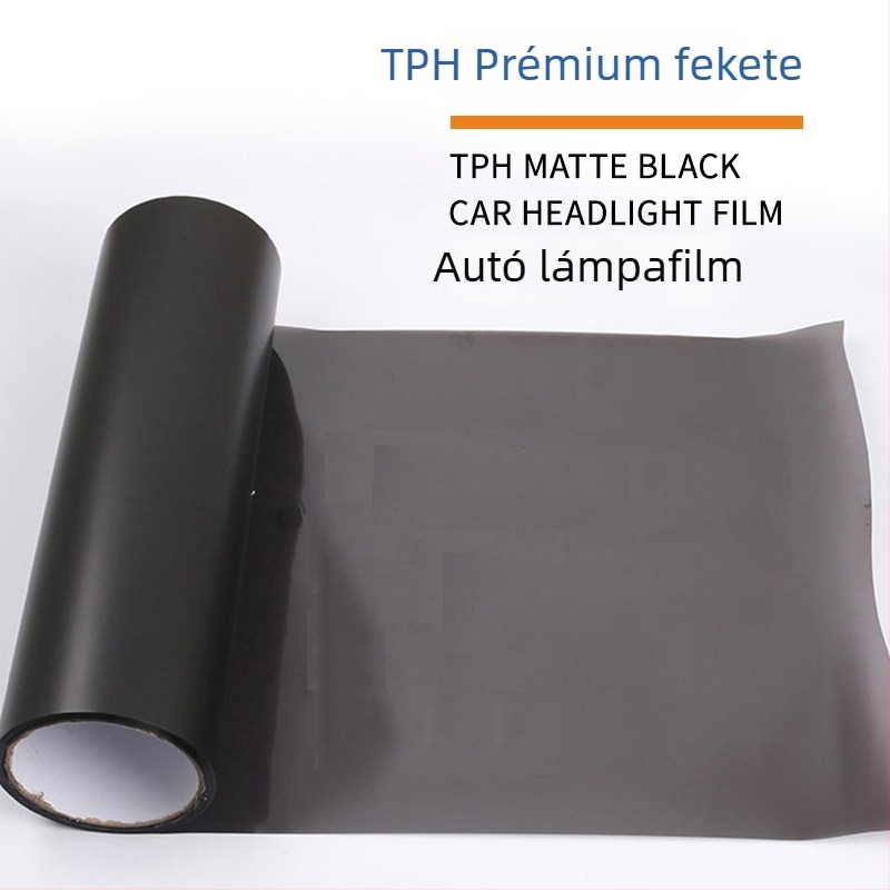 Autófényszóró védőfilm – TPH anyag, átlátszó minta, ragasztóval történő felhelyezés, testreszabható