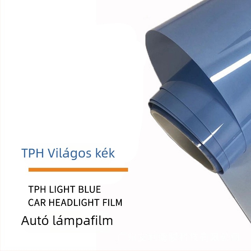 Autófényszóró védőfilm – TPH anyag, átlátszó minta, ragasztóval történő felhelyezés, testreszabható