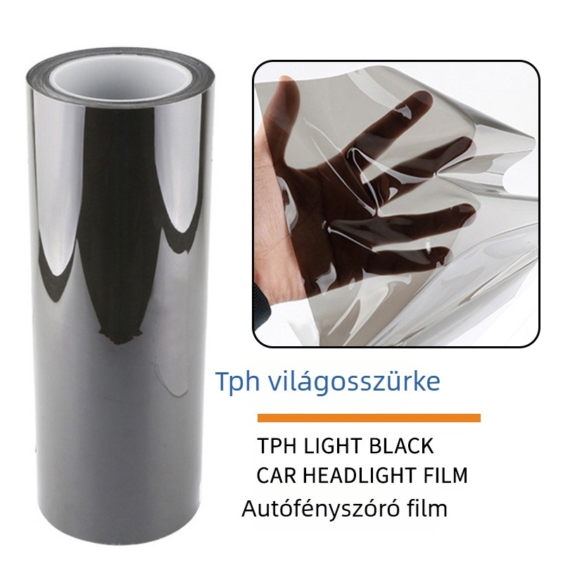 Autófényszóró védőfilm – TPH anyag, átlátszó minta, ragasztóval történő felhelyezés, testreszabható
