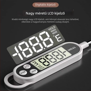 Magas pontosságú digitális akváriumi hőmérő rozsdamentes acél érzékelővel teknős akváriumokhoz