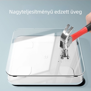 Okos testzsír mérő és testsúlymérő – elektronikus mérleg, egyszerű kialakítás, felnőtteknek