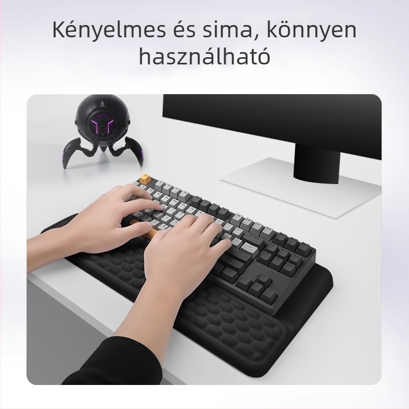Beépített billentyűzet-tálca – billentyűzetpad, textil felület, egyoldalas, OEM testreszabható logóval