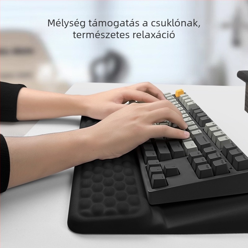 Beépített billentyűzet-tálca – billentyűzetpad, textil felület, egyoldalas, OEM testreszabható logóval