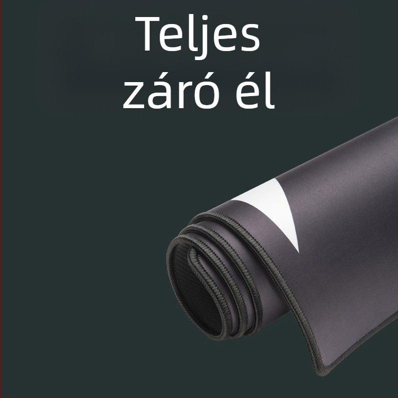 Gaming egérpad vastagított éllel, csúszásmentes, USB hub, vászon felület