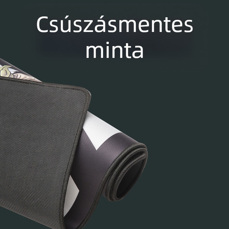 Gaming egérpad vastagított éllel, csúszásmentes, USB hub, vászon felület