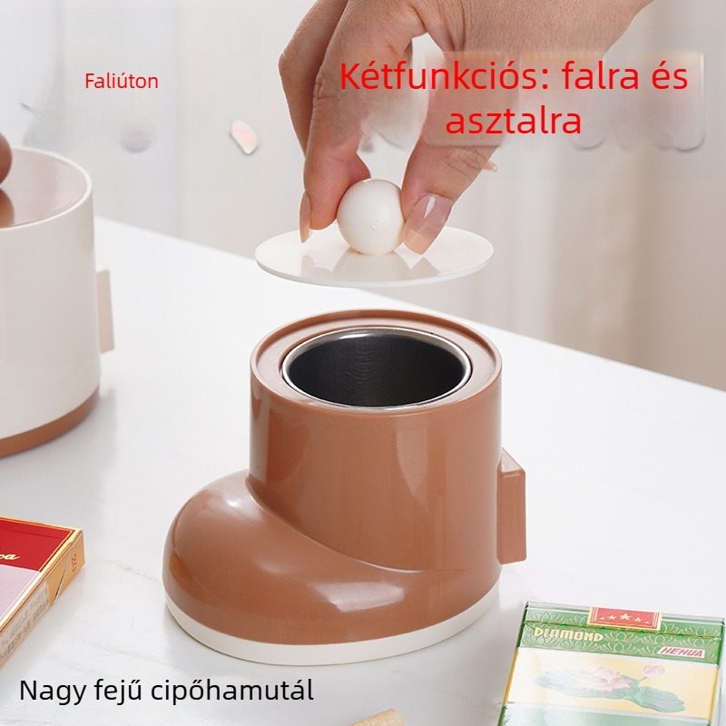 Falra szerelhető hamutál, anti-szálló hamu védelem, PP és rozsdamentes acélból; logónyomtatás elérhető; testreszabási lehetőségek; letisztult, modern dizájn