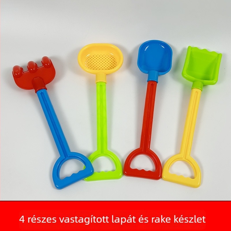 Megvastított gyermek strandlapát – homokozó játék, PP anyag, strand- és vízijáték 4–6 éveseknek