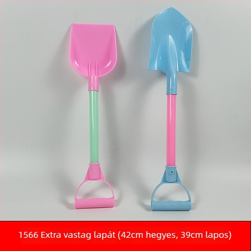 Megvastított gyermek strandlapát – homokozó játék, PP anyag, strand- és vízijáték 4–6 éveseknek