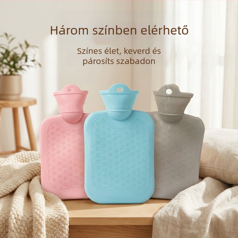 Object island meleg vízzel töltött palack, magas sűrűségű PVC, 500ml/1000ml/2000ml, forró és hideg kettős használat