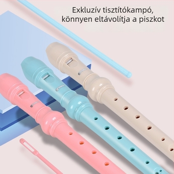 Swan német stílusú rekorder, 8-lyukas és 6-lyukas, gyerekeknek és kezdőknek, magas regiszter, táskával