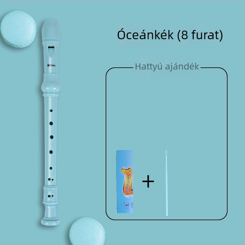 Swan német stílusú rekorder, 8-lyukas és 6-lyukas, gyerekeknek és kezdőknek, magas regiszter, táskával