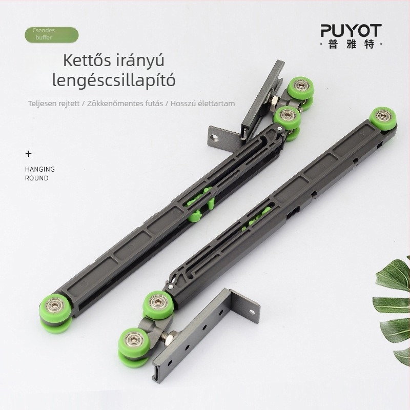 Kapcsolt tolóajtó függő görgő, anyag: cinkötvözet + nylon, Ø455 mm, max terhelés 80 kg, falvastagság 2,5 mm