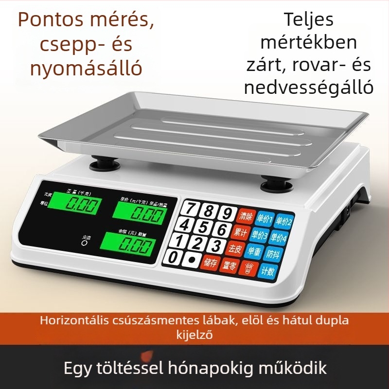 Elektronikus mérleg zöldségek és gyümölcsök számára – háztartási és kiskereskedelmi használat, pontos árazás