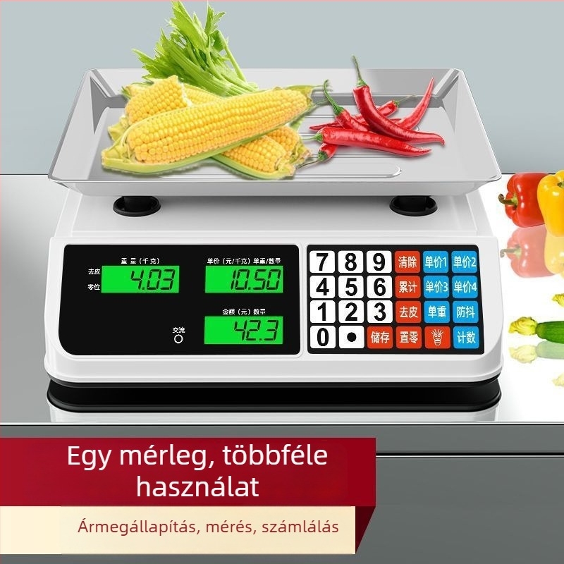 Elektronikus mérleg zöldségek és gyümölcsök számára – háztartási és kiskereskedelmi használat, pontos árazás