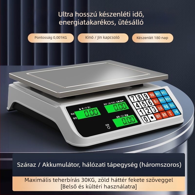Elektronikus mérleg zöldségek és gyümölcsök számára – háztartási és kiskereskedelmi használat, pontos árazás