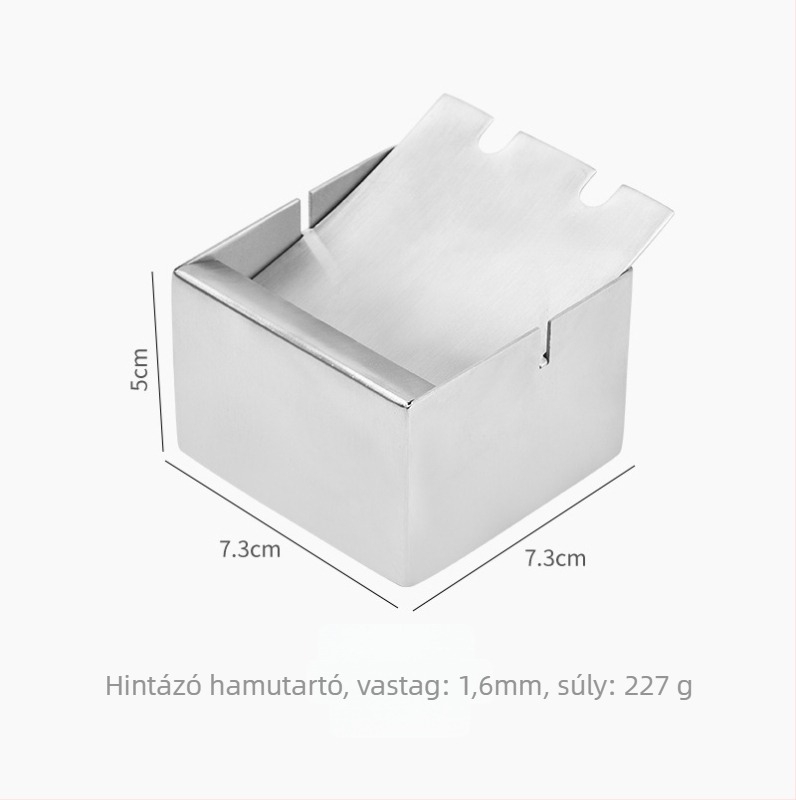 Gömb alakú hamutál rozsdamentes acélból, 201, vastagított tál, logó nyomtatás elérhető, testreszabható, ajándék és reklám célokra alkalmas