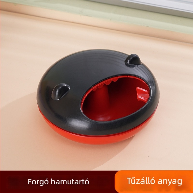 Forgó hamutál fedővel, kreatív modern dizájn, megakadályozza a hamu szóródását, otthonra, nappaliba és irodába, műanyag