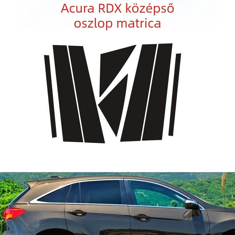 Kerékagy matrica - Rozsdamentes acél, Rajzfilm mintázat, Testreszabható, Vákuumos rögzítés, Acura RDX