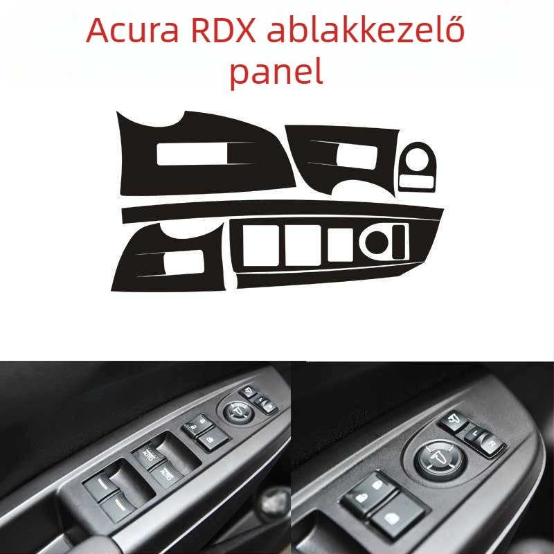 Kerékagy matrica - Rozsdamentes acél, Rajzfilm mintázat, Testreszabható, Vákuumos rögzítés, Acura RDX