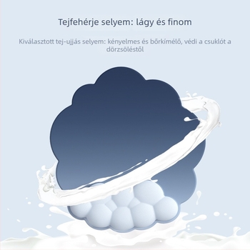 Gradient Cloud billentyűzet csuklótámasz – memóriahab és szilikon aljzat, egyoldalas, hideg formázás, modell 7215119, OEM testreszabható