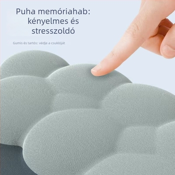Gradient Cloud billentyűzet csuklótámasz – memóriahab és szilikon aljzat, egyoldalas, hideg formázás, modell 7215119, OEM testreszabható