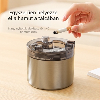 Asztali hamutál víztartállyal, automatikus füstöltés eloltása és repülő hamu megelőzése — minimalistikus műanyag dizájn