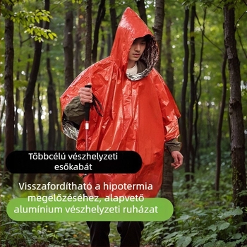 PVC esőponcsó felnőtteknek – sokoldalú túrázáshoz, vízálló PVC ragasztóréteg