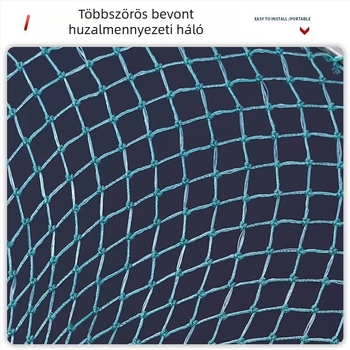 Rozsdamentes acél hálófej nylon hálóval – kiegészítő a horgászathoz