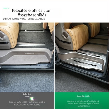 Tengshi D9 küszöbvédő matrica — feljavítás/retrofit, dekoratív lábpedál, testreszabható