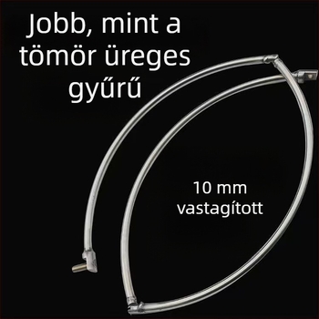 Összecsukható hálófej gyűrű rozsdamentes acélból, üreges, kör alakú integrált hajtogató gyűrű