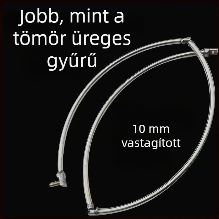 Összecsukható hálófej gyűrű rozsdamentes acélból, üreges, kör alakú integrált hajtogató gyűrű