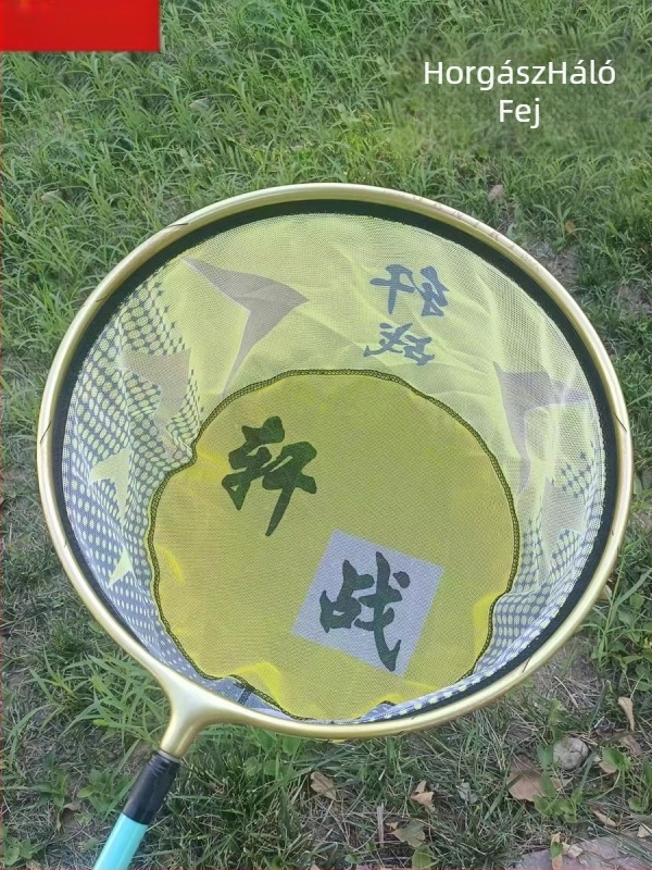 Szénszálas horgász hálófej, mélyített kialakítás, horog nélküli