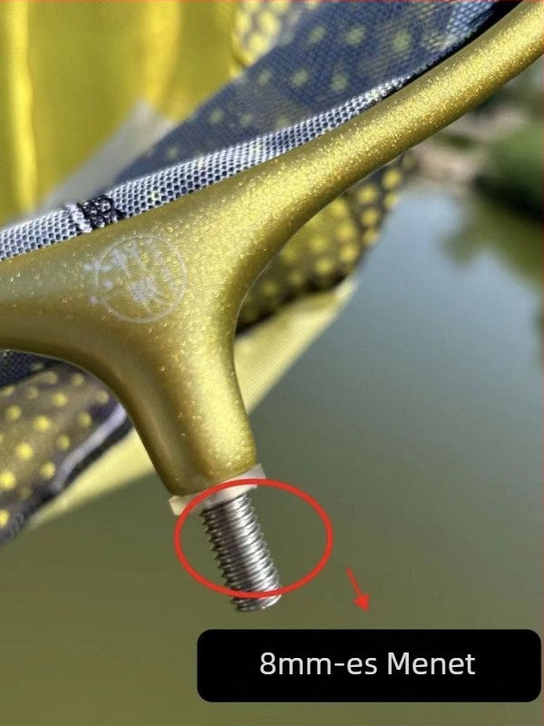 Szénszálas horgász hálófej, mélyített kialakítás, horog nélküli