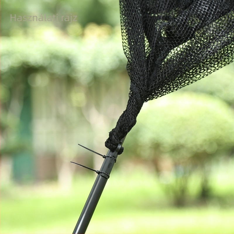 Coolno NC67478 Landing Net – Fixed Hook, Net Bag, Storage