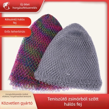 Kézzel szőtt, dupla szálú, színes halászháló kis szemekkel a nagy halak elakadásának megelőzésére.