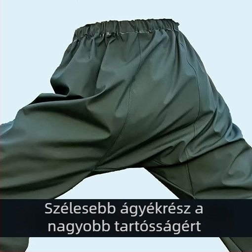 Férfi vastag, vízálló esőnadrág szétválasztható lábszárakkal, kültéri munkára