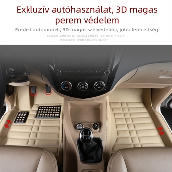 Baojun 730 autópadló szőnyegek, hétüléses, teljes lefedettség, PVC anyag, bőr talpbetétek, logó nélkül