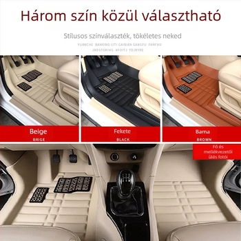Baojun 730 autópadló szőnyegek, hétüléses, teljes lefedettség, PVC anyag, bőr talpbetétek, logó nélkül
